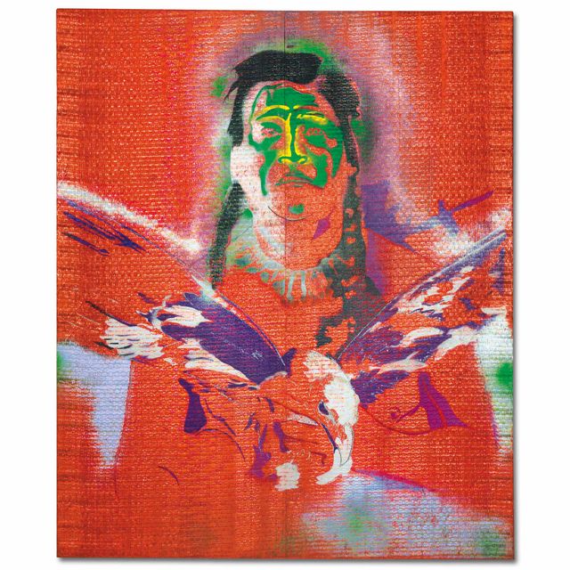 Sigmar Polke — Индиец мит Адлер (индеец с орлом)