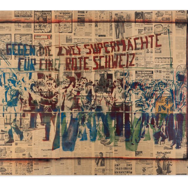 Sigmar Polke — История о нашей сверхмечте — для нашей родной Швейцарии [Против двух сверхдержав — за Красную Швейцарию]