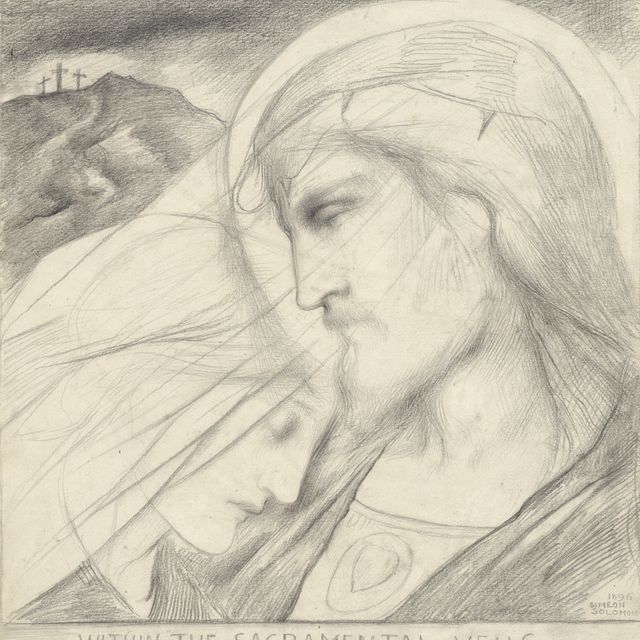 Simeon Solomon — За священными завесами