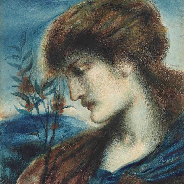 Simeon Solomon — Голова молодой женщины