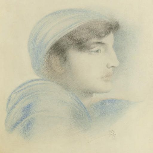 Simeon Solomon — Изучение фигуры в профиль