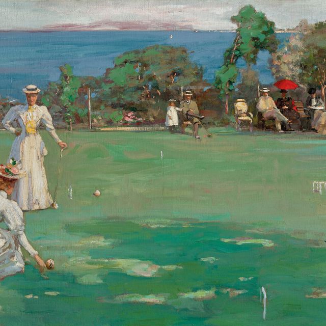 Sir John Lavery — Вечеринка по игре в крокет