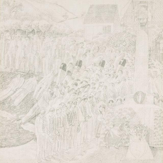 Sir Stanley Spencer — Исследование для открытия военного мемориала Кукхэма