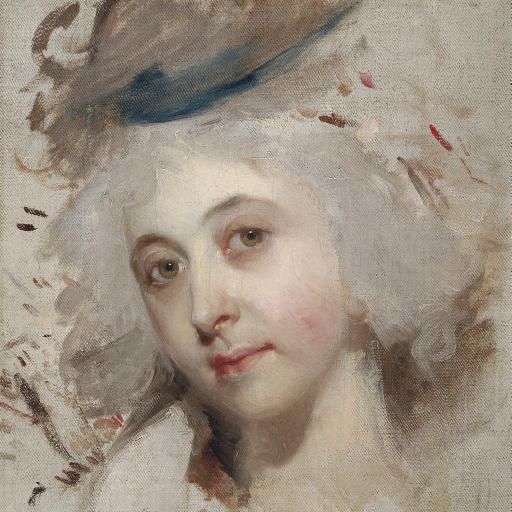 Sir Thomas Lawrence — Портрет головы дамы, незаконченный