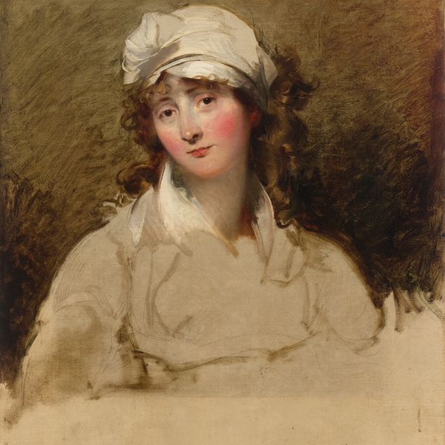 Sir Thomas Lawrence — Портрет Элизабет Инчболд, урожденной Симпсон (1753-1821), поясной, незаконченный