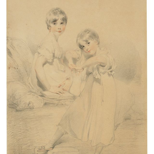 Sir Thomas Lawrence — Портрет Эмили Фредерики (1796-1822) и Джорджины Сесилии Лок (1798-1867), дочерей Чарльза Лока из Норбери (1770-1804).
