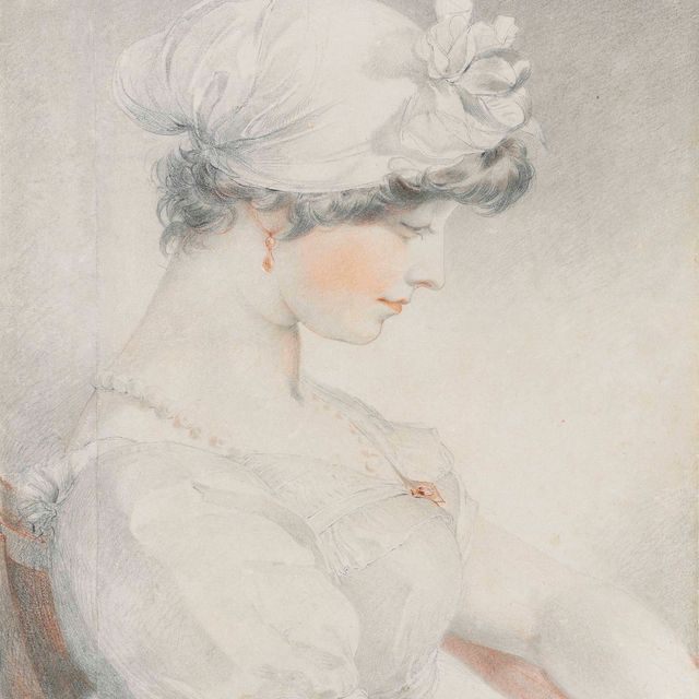 Sir Thomas Lawrence — Портрет Юлии Ангерштейн, в полный рост, в профиль справа