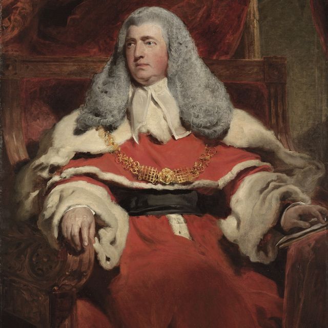 Sir Thomas Lawrence — Портрет Эдварда Лоу, 1-го барона Элленборо, члена парламента, лорда-верховного судьи Англии (1750-1818), в три четверти роста, в судейской мантии со своей служебной цепью.