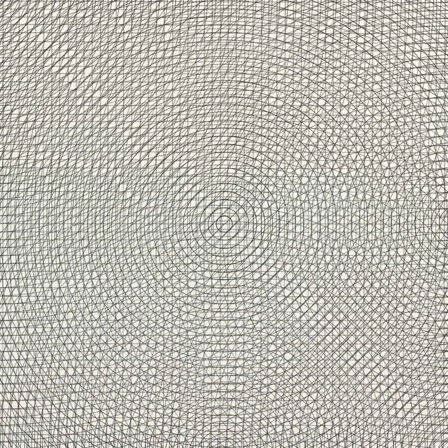Sol LeWitt — Сетка, круги, дуги из двух противоположных углов и двух смежных сторон