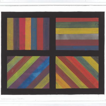 Sol LeWitt — Цветные полосы в четырех направлениях