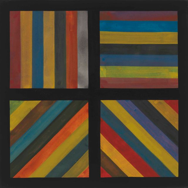 Sol LeWitt — Цветные полосы в четырех направлениях