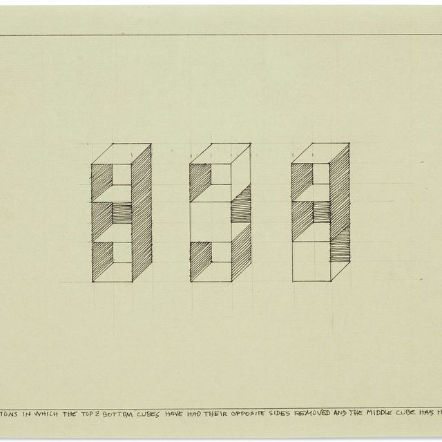 Sol LeWitt — 232/Три варианта из трех частей
