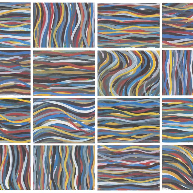 Sol LeWitt — Удары кистью: Горизонтальные и вертикальные