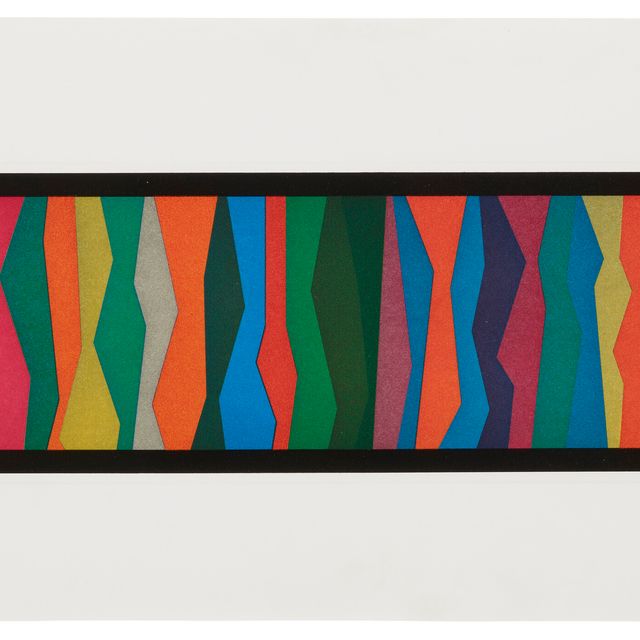 Sol LeWitt — Нерегулярные зигзагообразные полосы