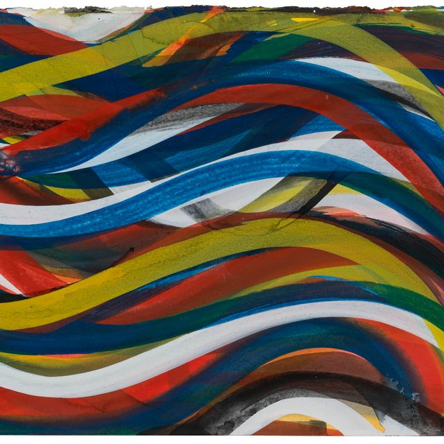 Sol LeWitt — Волнистые мазки кисти