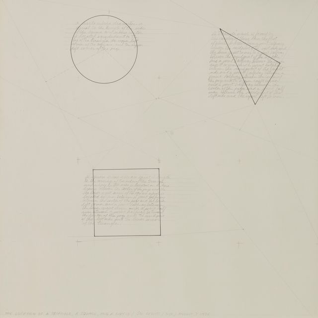 Sol LeWitt — Расположение треугольника, квадрата и круга