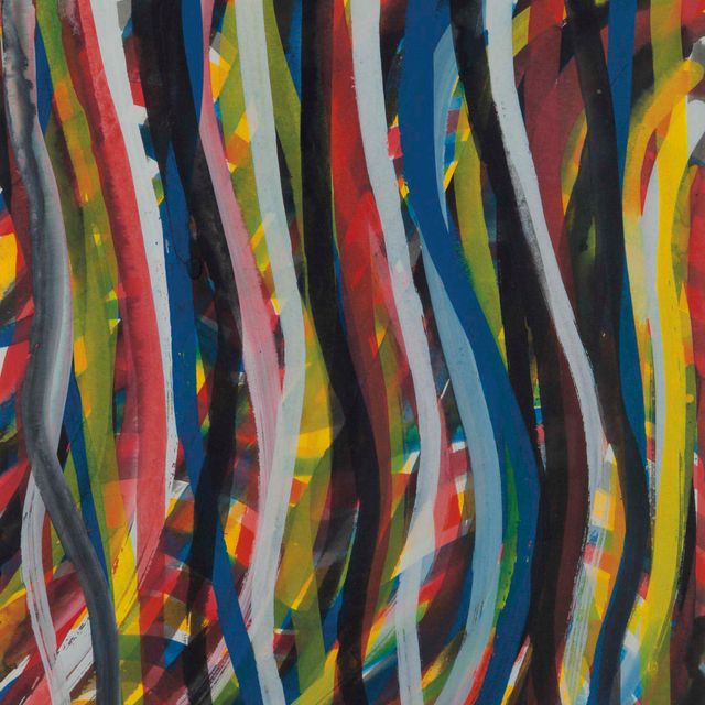 Sol LeWitt — Волнистые вертикальные мазки кисти