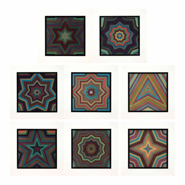 Sol LeWitt — Звезды с цветными полосами
