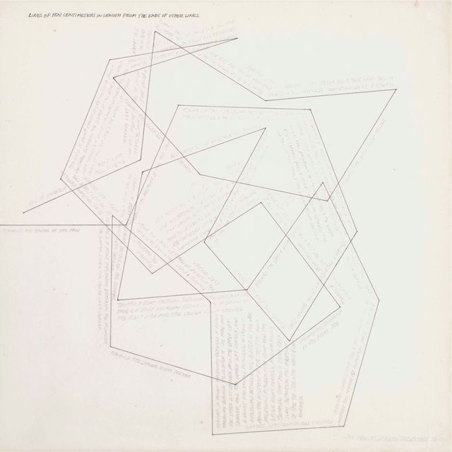 Sol LeWitt — Линии длиной в десять сантиметров от концов других линий