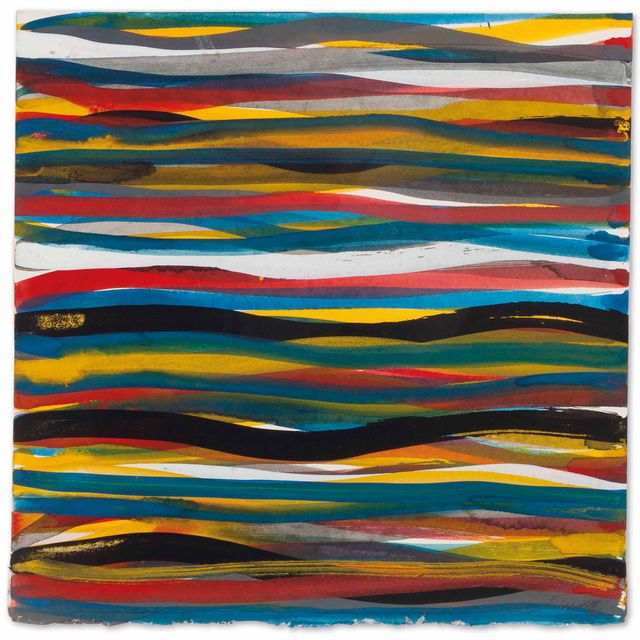 Sol LeWitt — Горизонтальные мазки кистью