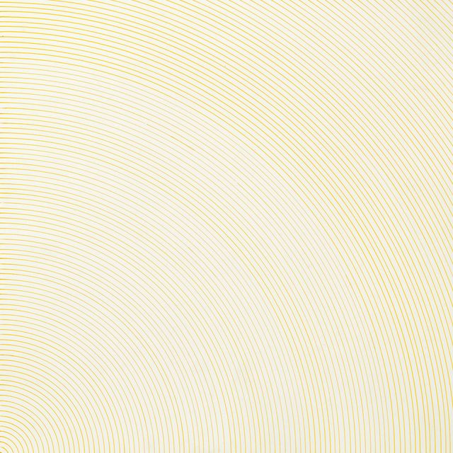 Sol LeWitt — Дуги из одного угла (желтые)