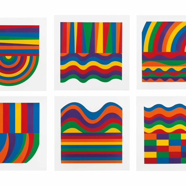 Sol LeWitt — Цветные дуги и полосы