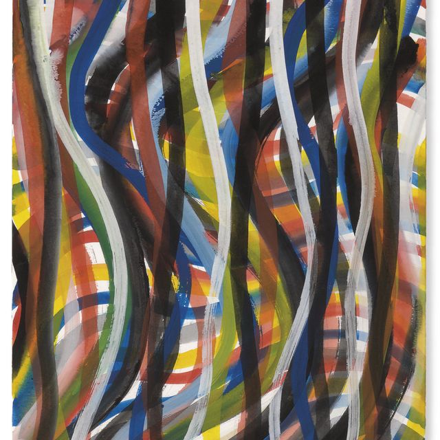 Sol LeWitt — Волнистые вертикальные мазки кисти
