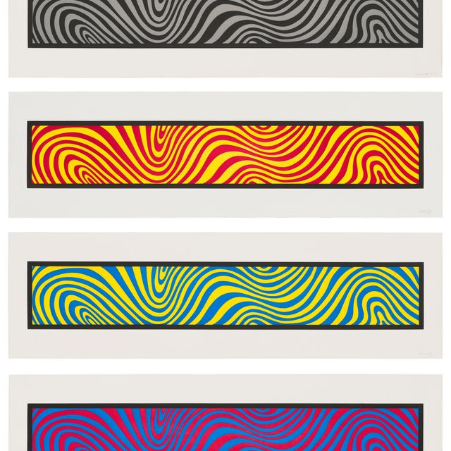 Sol LeWitt — Волнистые нерегулярные полосы