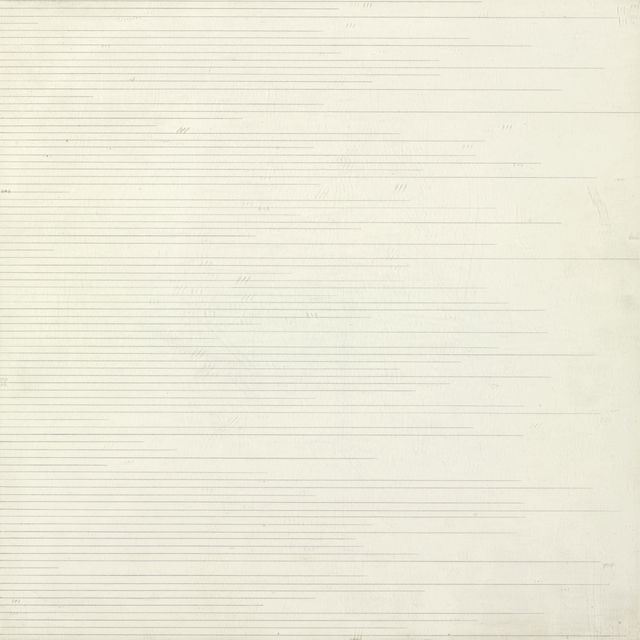 Sol LeWitt — Параллельные прямые карандашные линии произвольной длины с левой стороны