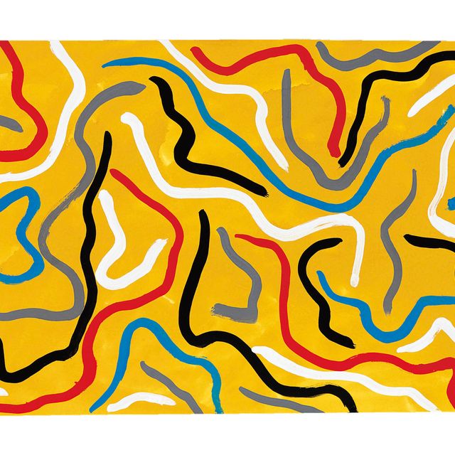 Sol LeWitt — Волнистые мазки кистью