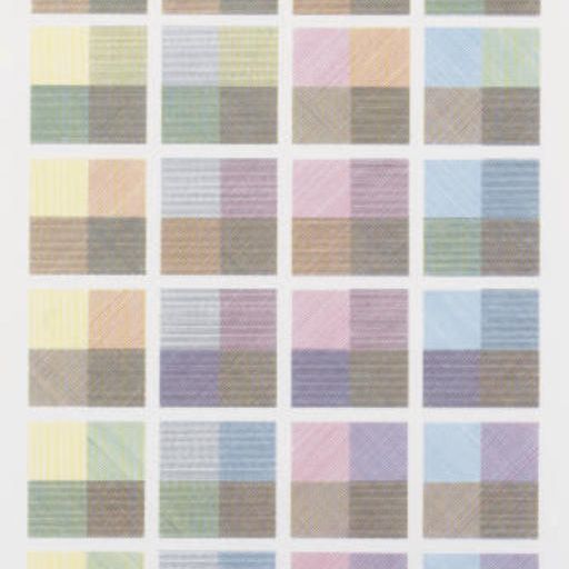 Sol LeWitt — Последовательная система с использованием линий и цвета: Две пластины (T. S23)