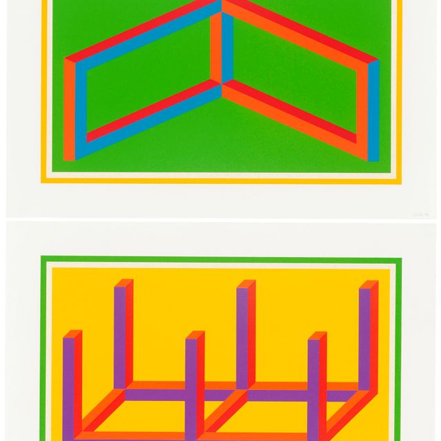 Sol LeWitt — Таблички I и II, из: Изометрические фигуры