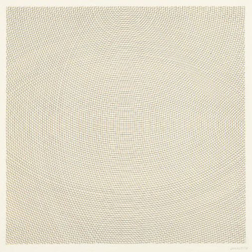 Sol LeWitt — Дуги по бокам или углам, сетки и окружности : Две пластины (Tate S11)