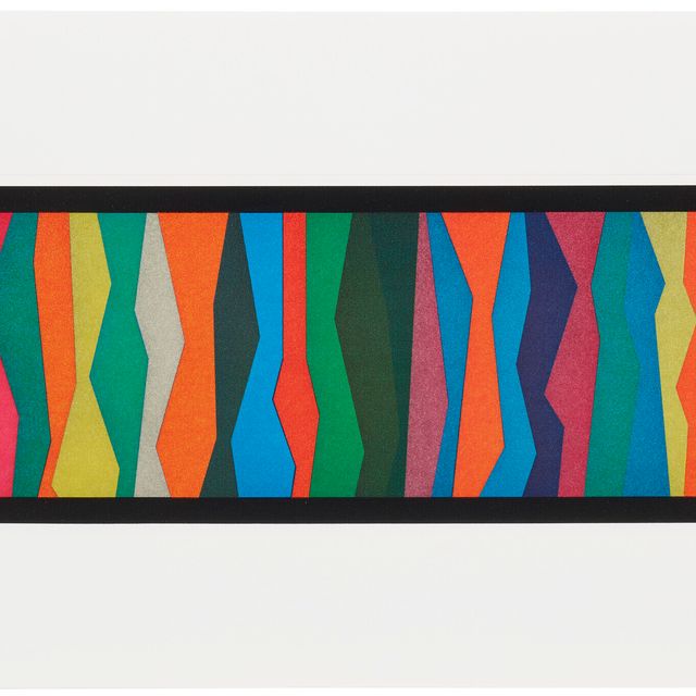 Sol LeWitt — Нерегулярные зигзагообразные полосы