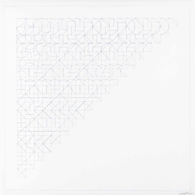Sol LeWitt — Все комбинации дуг из углов и боковых сторон; Прямые, непрямые и ломаные линии