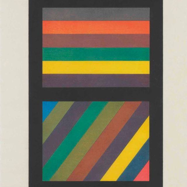 Sol LeWitt — Полосы линий в четырех направлениях (вертикальные)