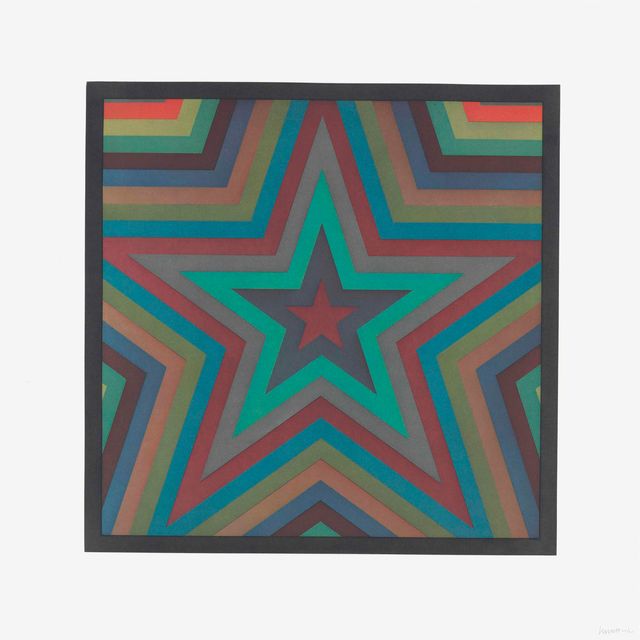 Sol LeWitt — Звезды с цветными полосами: одна пластина
