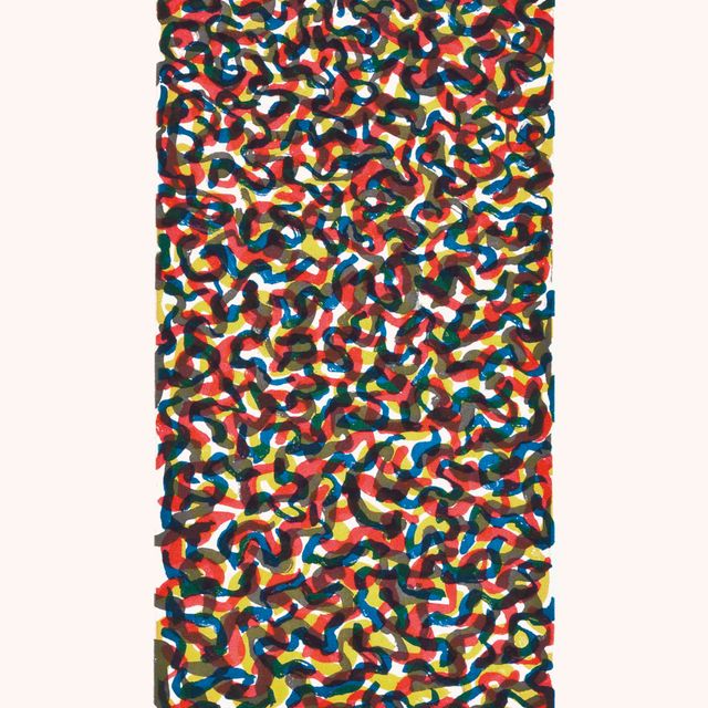 Sol LeWitt — Извилистые мазки кистью (мелкие)