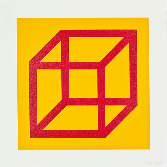 Sol LeWitt — Одна тарелка, из: Открытого куба, Цвет в цвет
