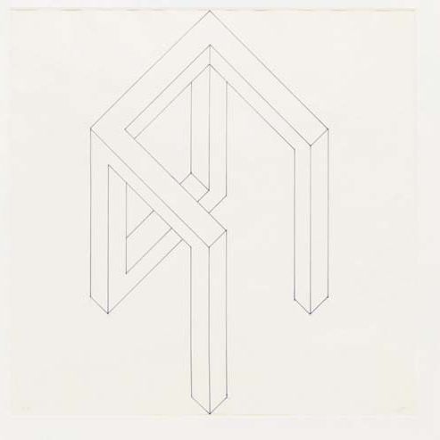 Sol LeWitt — Незавершенный открытый куб №2