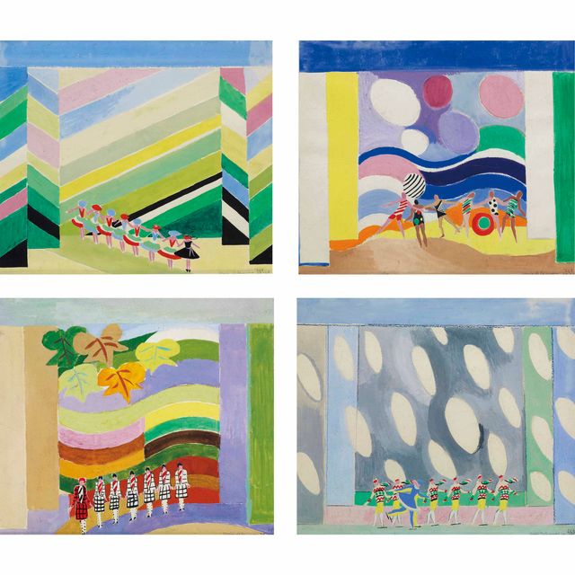 Sonia Delaunay — Проект декора для четырех сезонов (Печать, Этюд, автоматика, Жизнь)