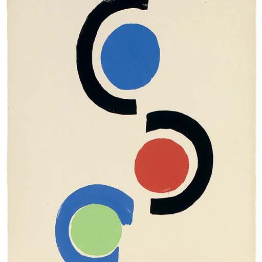 Sonia Delaunay — Три тарелки от Rythmes-Couleurs