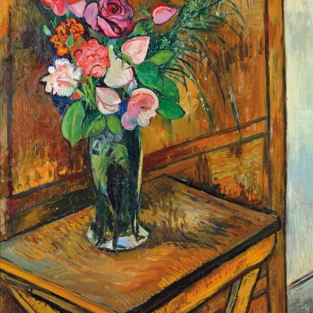 Suzanne Valadon — Ваза с цветами на столе