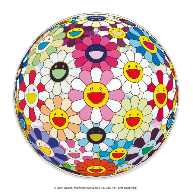Takashi Murakami — Розовый цветочный шар