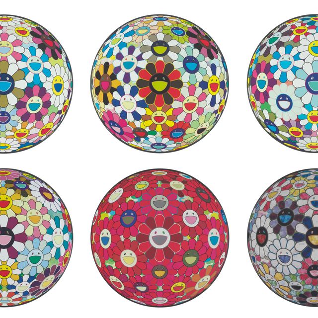 Takashi Murakami — Серия цветочных шаров