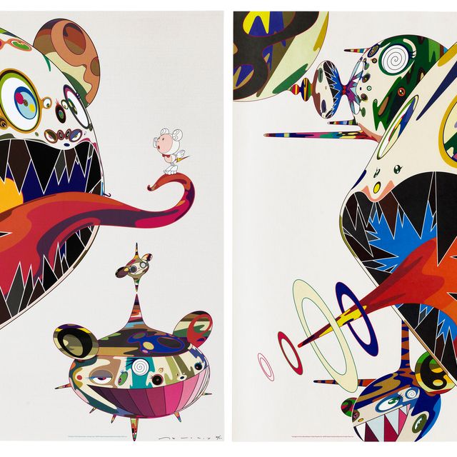 Takashi Murakami — Две гравюры художника