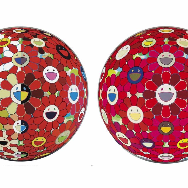Takashi Murakami — Цветочный шар (3D) на Красном утесе