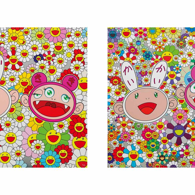 Takashi Murakami — Две гравюры художника