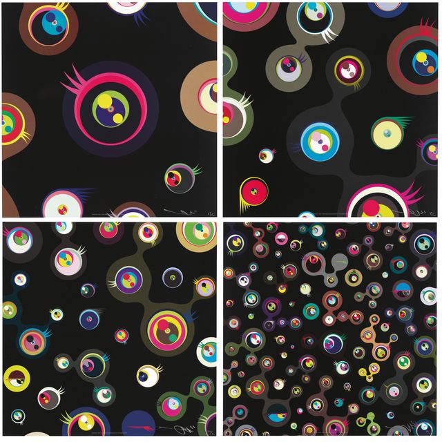 Takashi Murakami — Глаза медузы— Черная серия