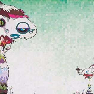 Takashi Murakami — Постепенно Hypha покроет весь мир. "Скоро мы сможем добраться до двери в чужой мир. Подождите, пока мы не доберемся сюда!"
